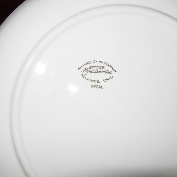Vintage Alliance China Regal Dinner Plate 22Kt Gold - Picture 2 of 3